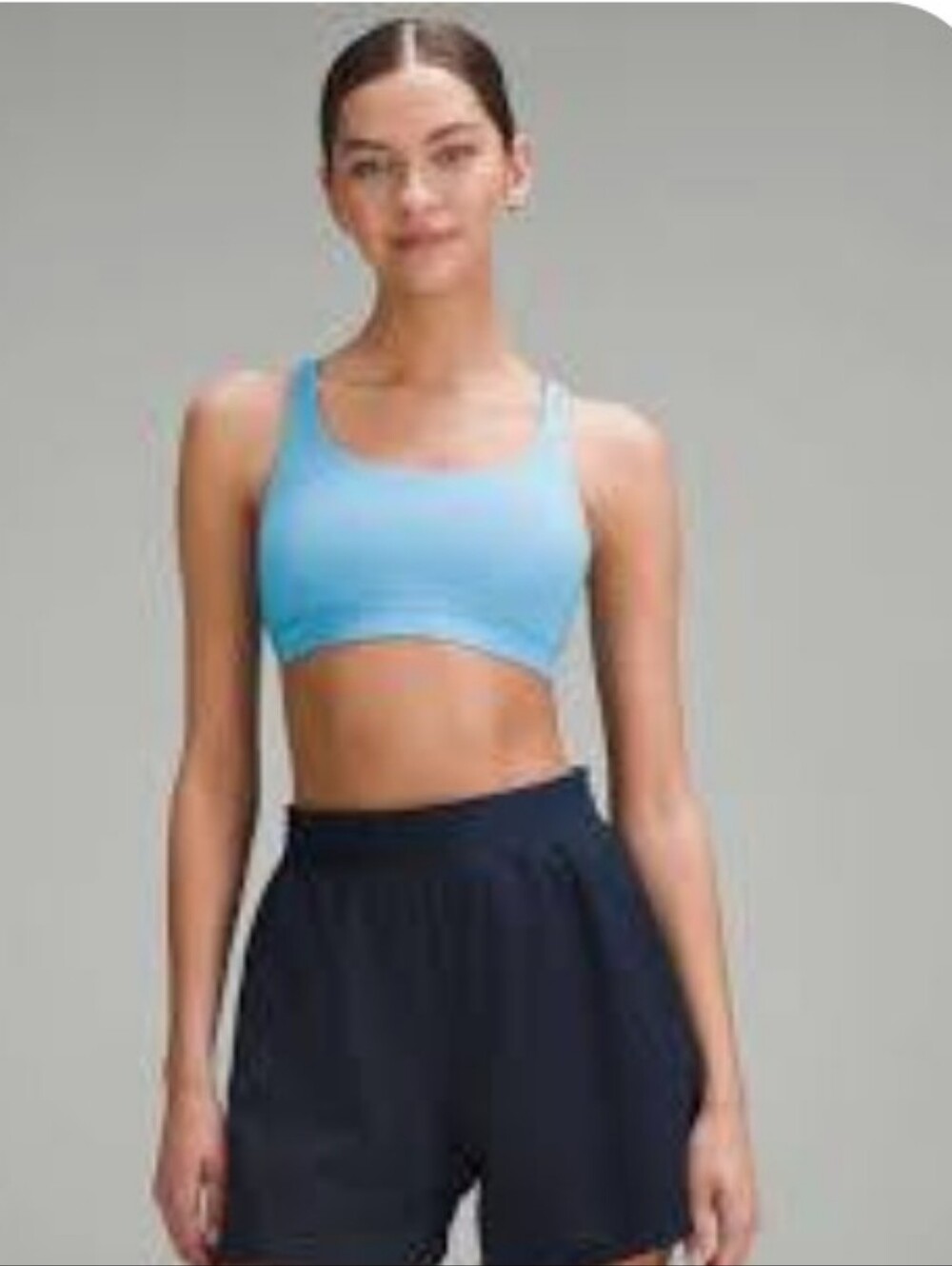 lululemon athletica Washed  Blue  Longline Energy Bra